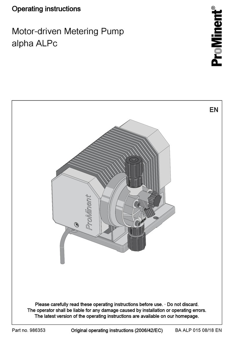 ProMinent alpha ALPc 1001 operating instructions ProMinent alpha ALPc 1001 operating instructions