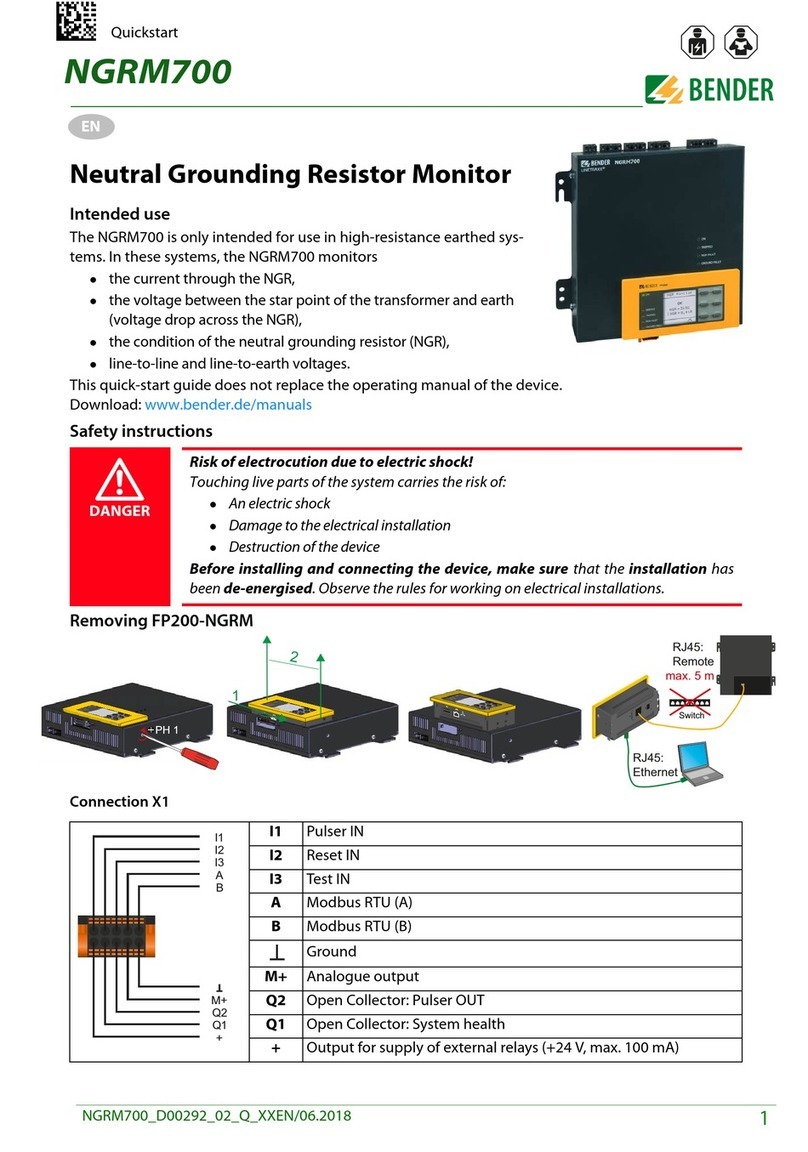 Bender NGRM700 quick start