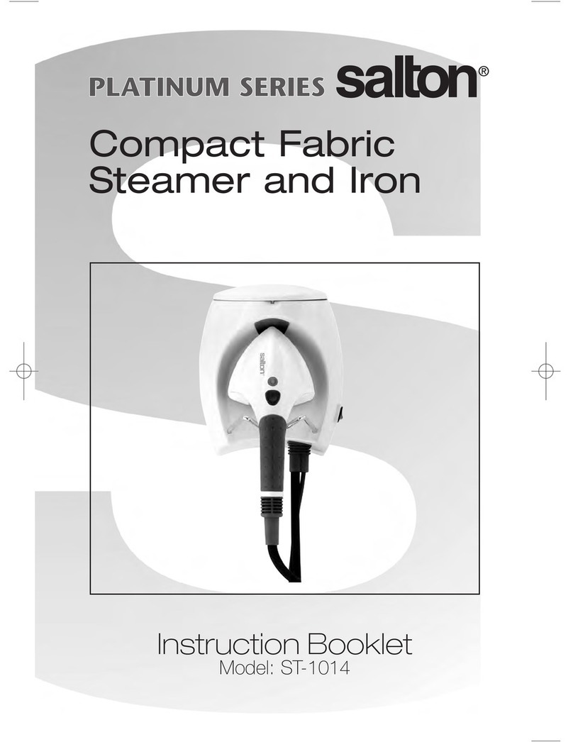 Salton Platinum Series Instruction booklet