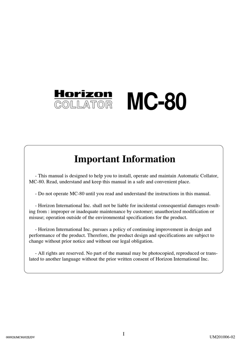 Horizon Fitness MC-80 manual