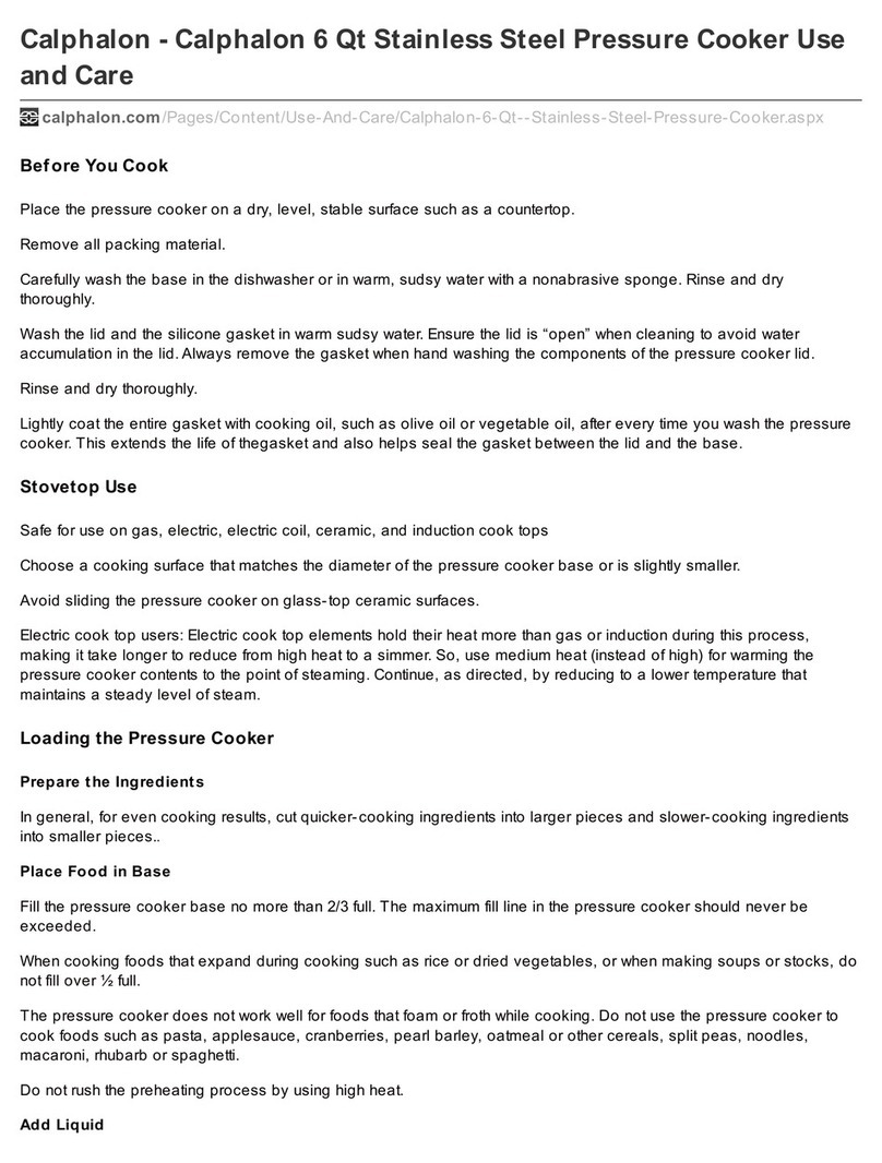 Calphalon 1859693 Use and care