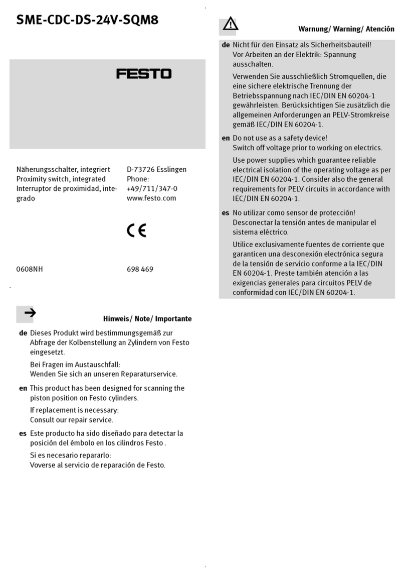 Festo SME-CDC-DS-24V-SQM8 User manual