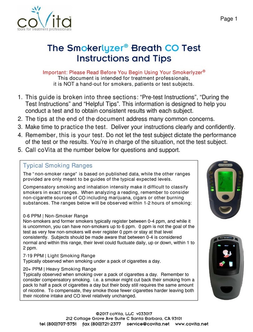 Covita Smokerlyzer Assembly instructions