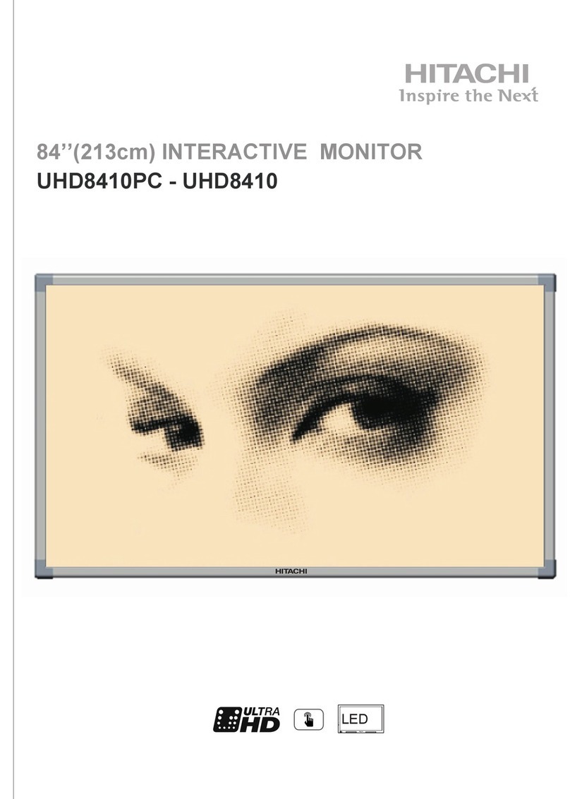 Hitachi UHD8410PC User manual