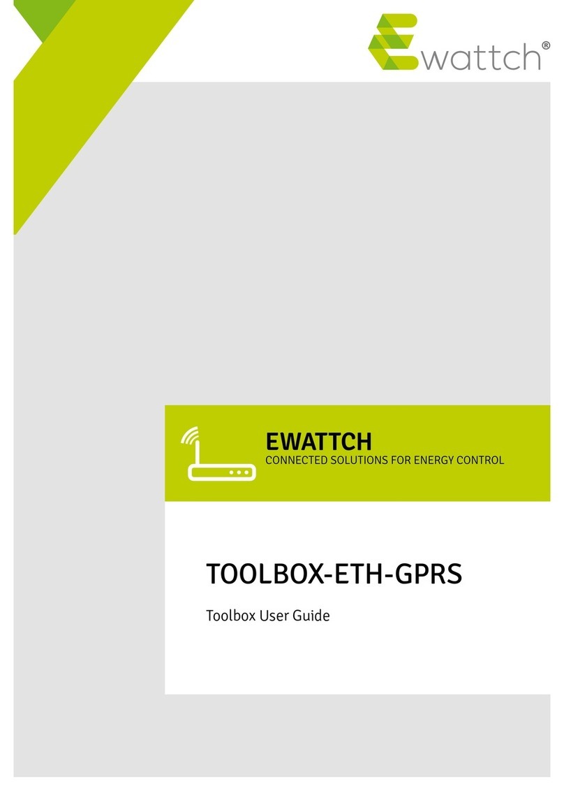 Ewattch TOOLBOX-ETH-GPRS User manual