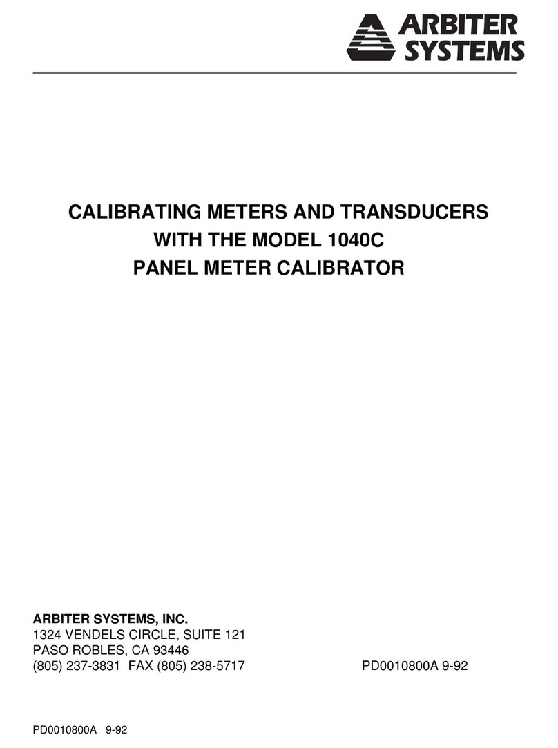 Arbiter Systems 1040C manual