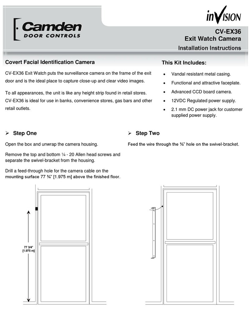 Invision CV-EX36 installation instructions