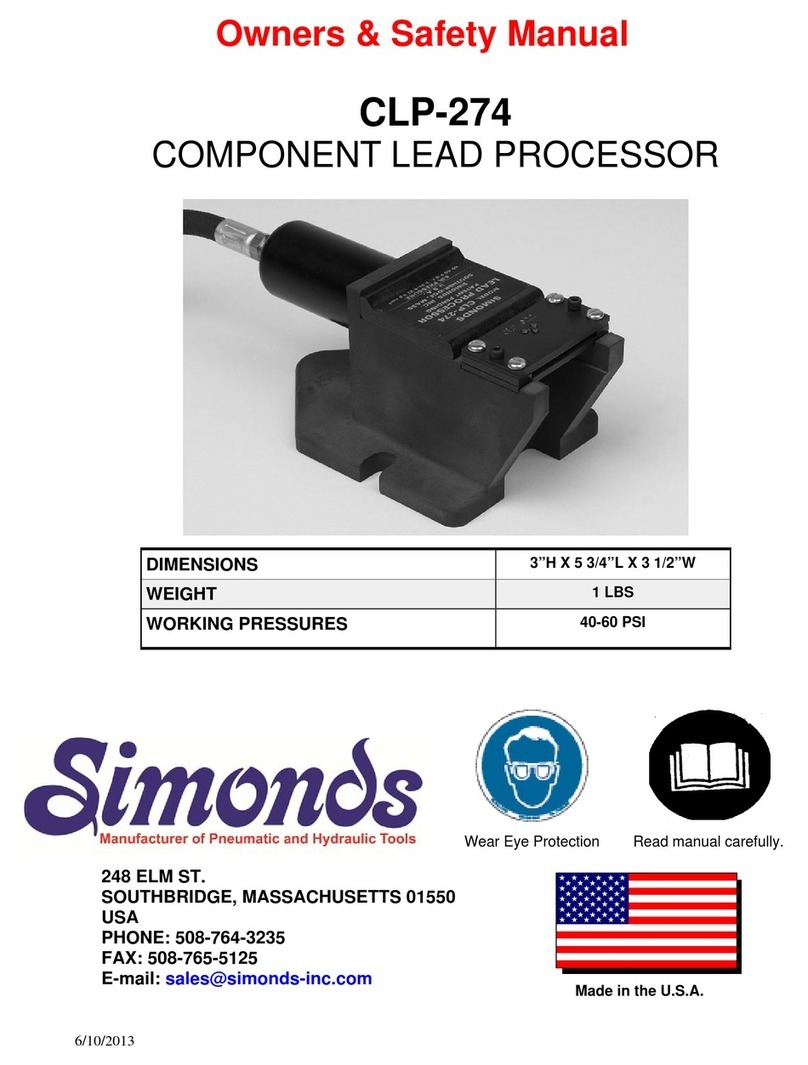 Simonds CLP-274 Owners &  safety manual