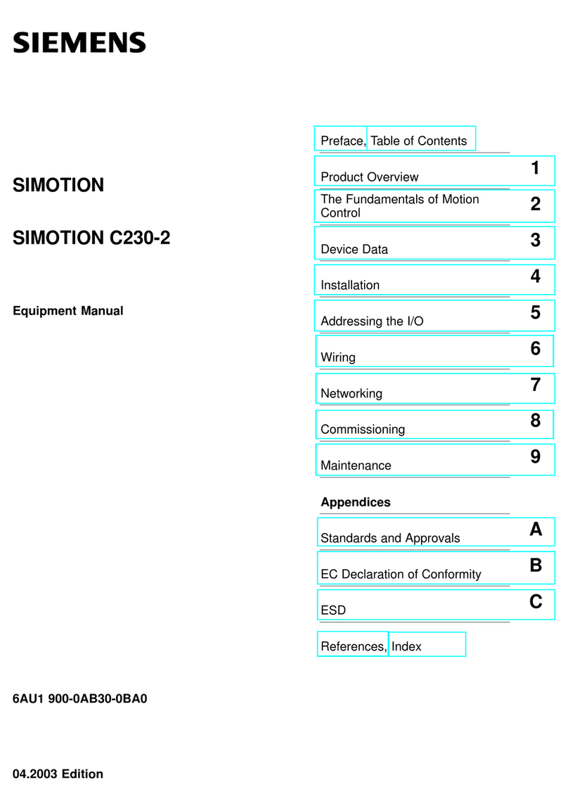 Siemens SIMOTION C230-2 Equipment manual