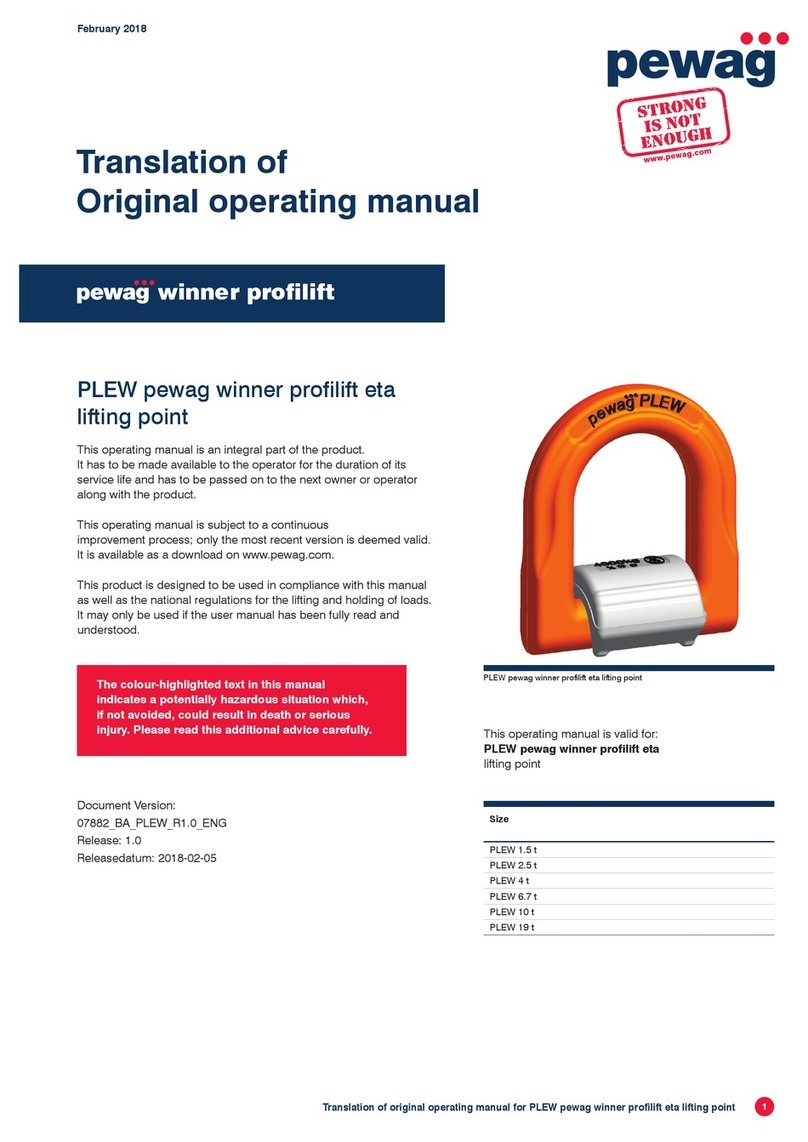 pewag Plew Operation manual