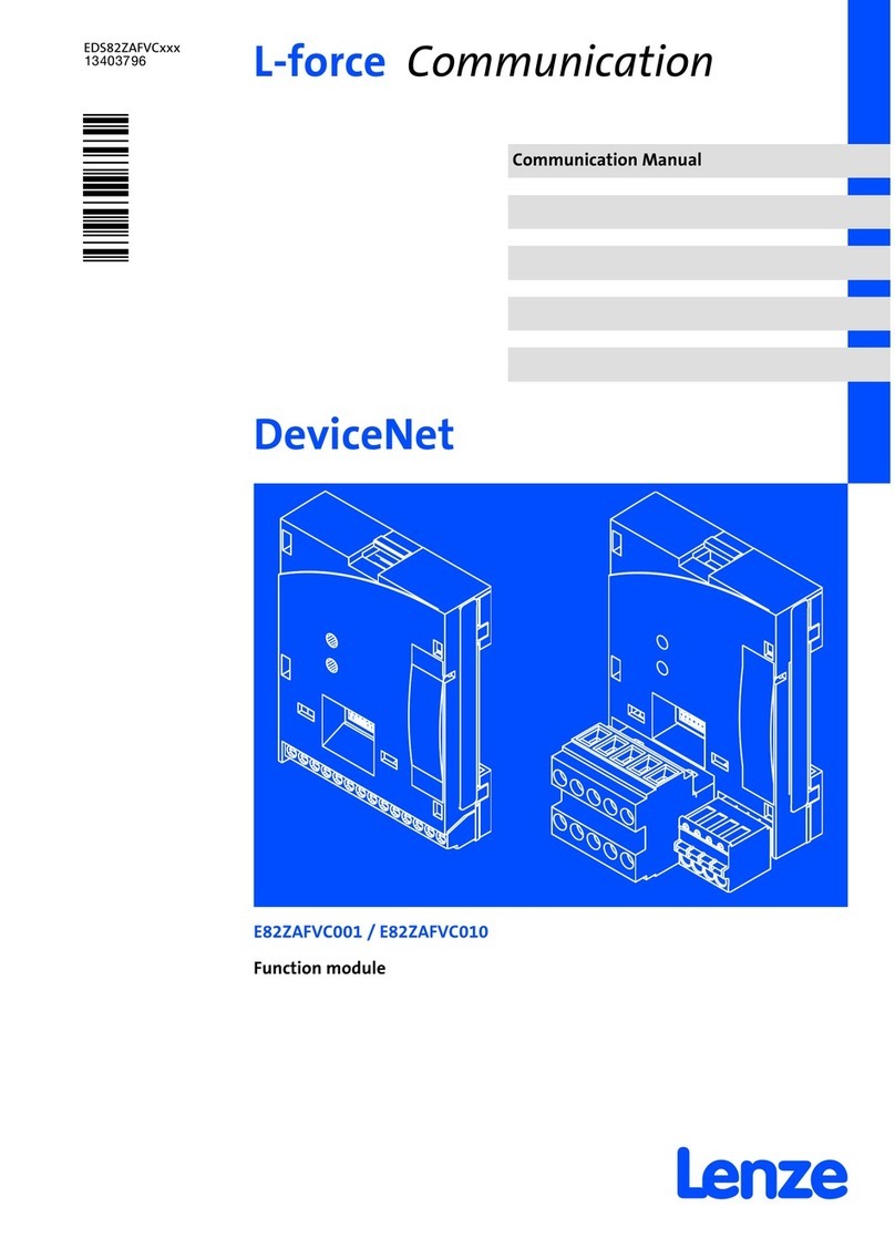 Lenze E82ZAFVC010 Communications manual