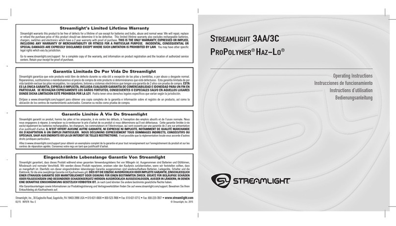 StreamLight 3AA User manual