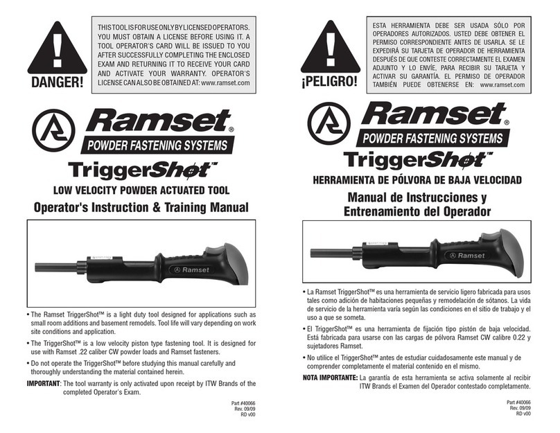 RAMSET TriggerShot Installation guide
