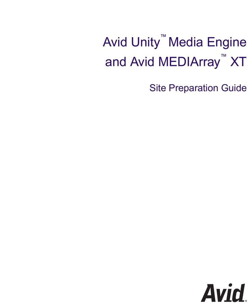 Avid Technology Unity Media Engine Operating instructions