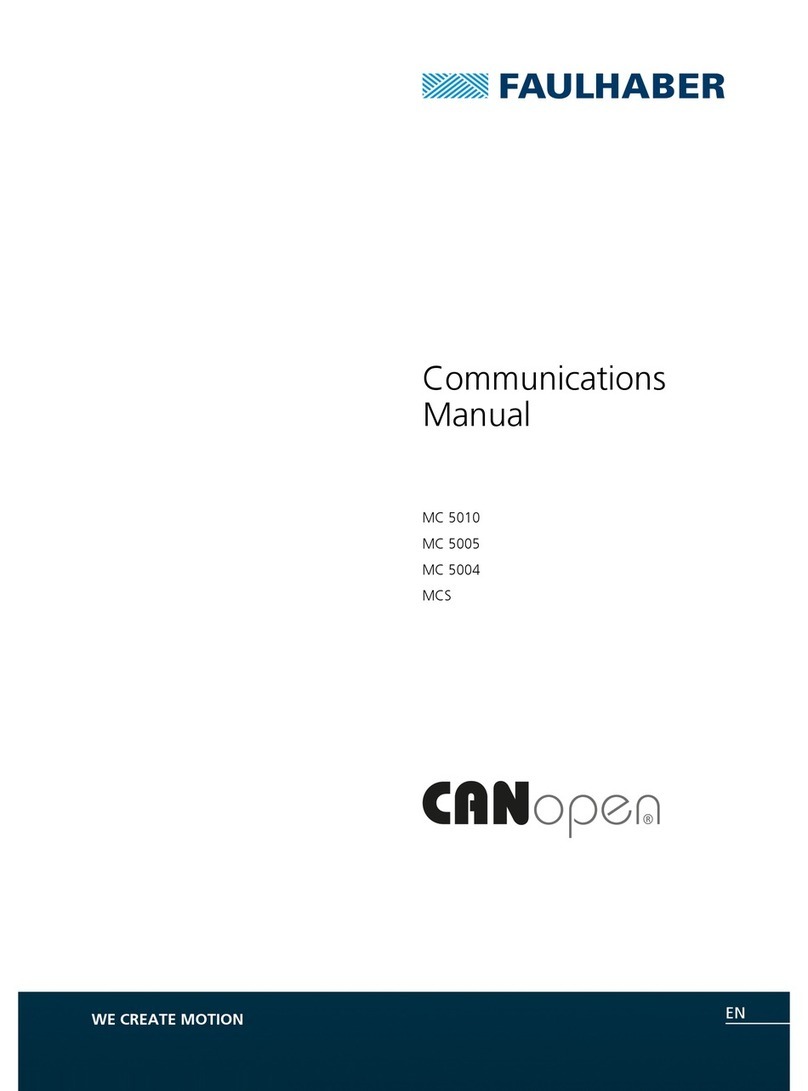 Faulhaber MC 5010 Communications manual