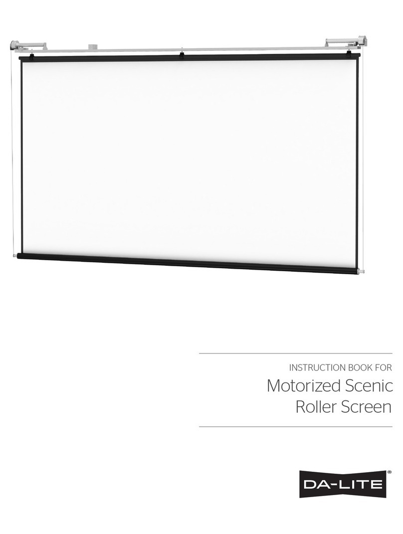 Da-Lite Motorized Scenic Roller Screen User manual