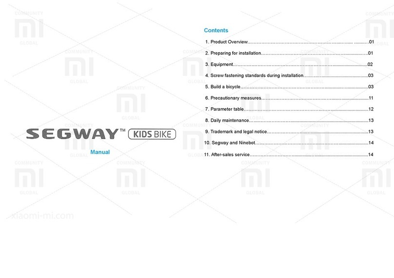 Xiaomi Segway KIDS BIKE manual