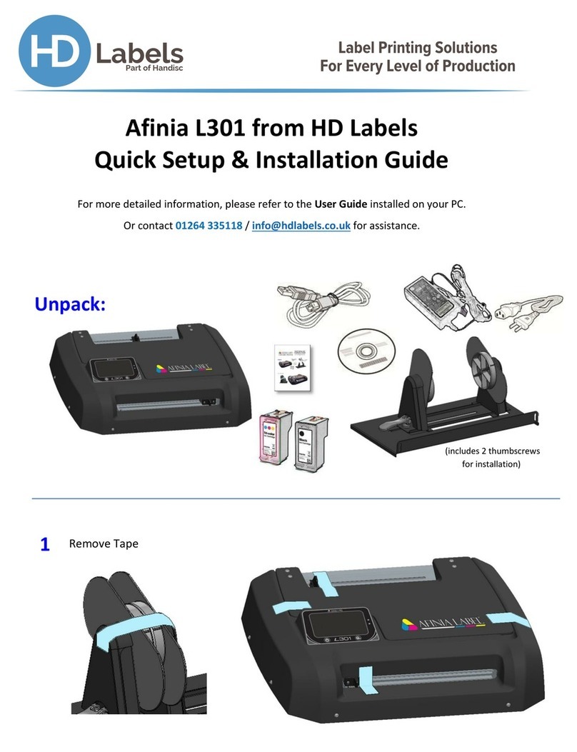 HD Labels HD Labels Quick setup & installation guide