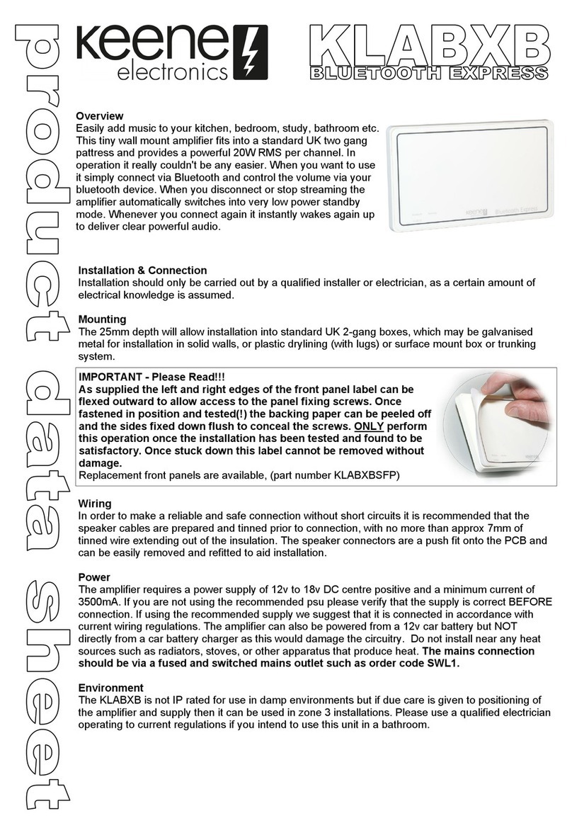 Keene Electronics KLABXB Product data sheet