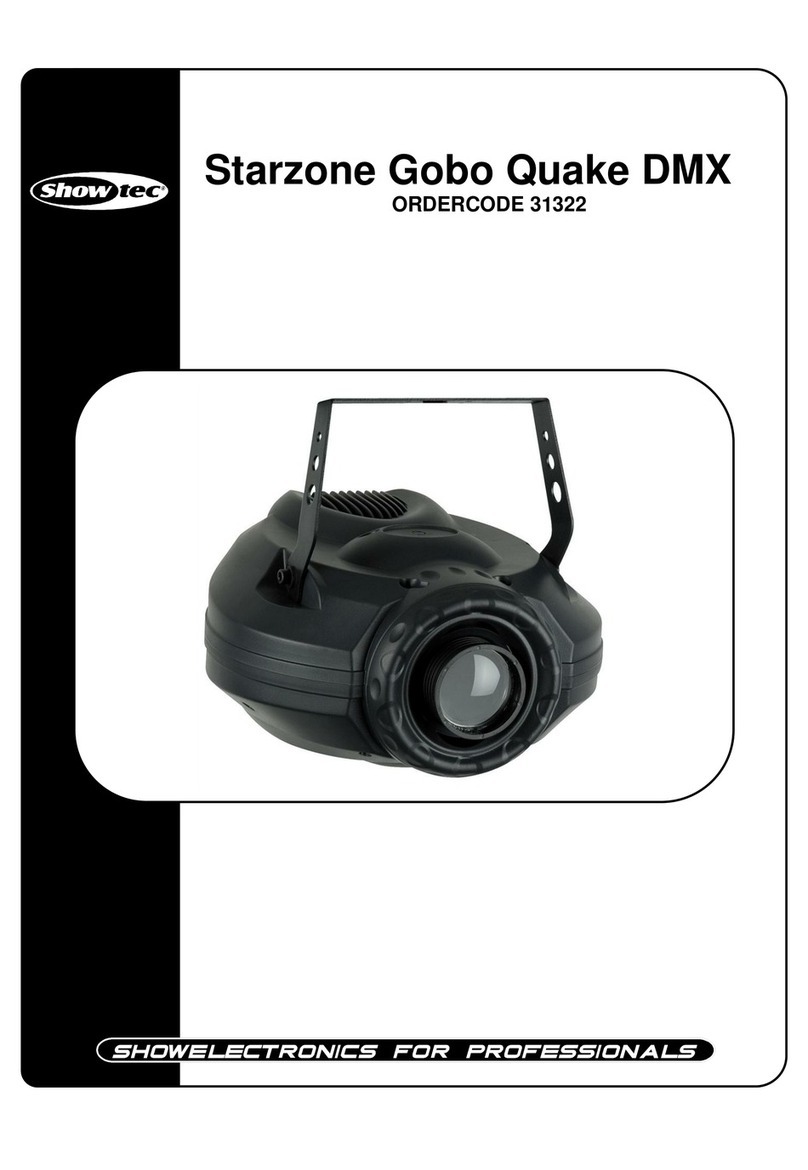 Show Tec Starzone Gobo Quake DMX user manual