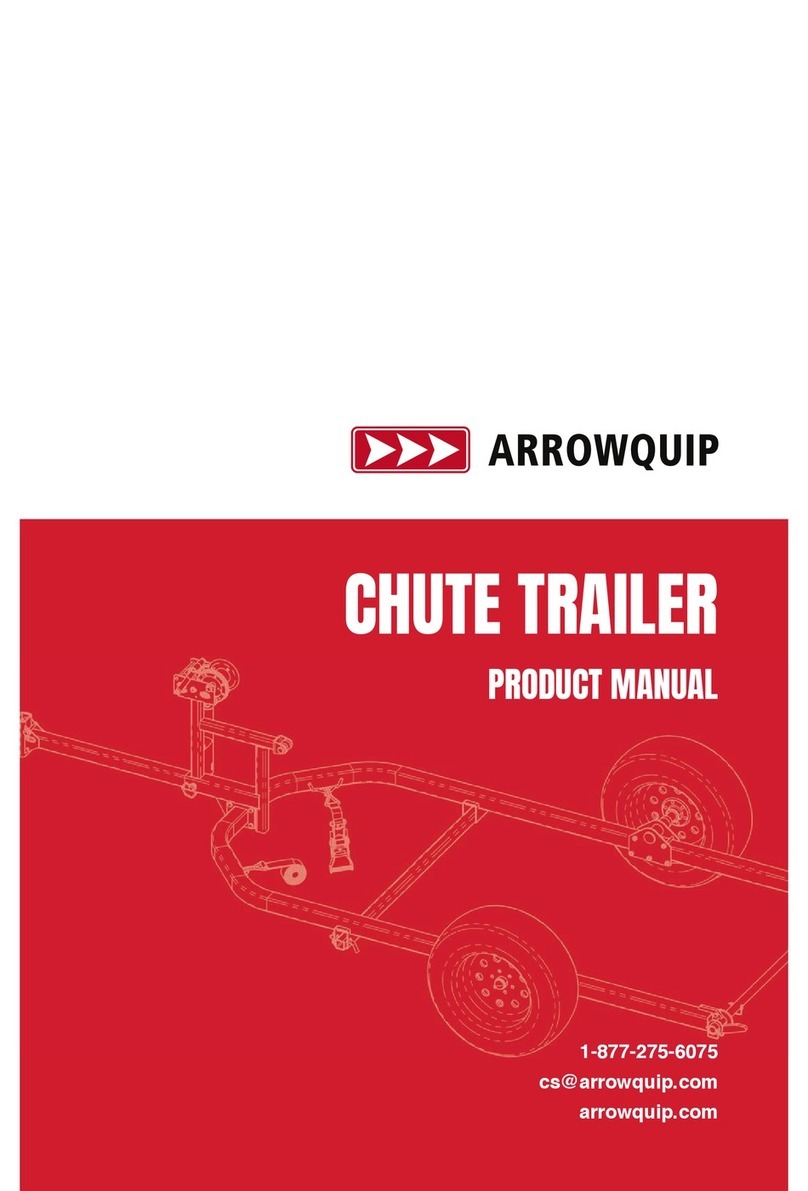 Arrowquip CHUTE TRAILER product manual