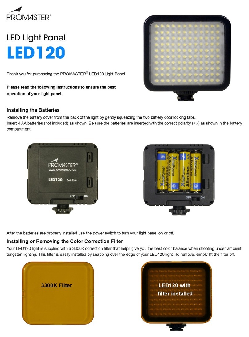 pro master LED120 manual