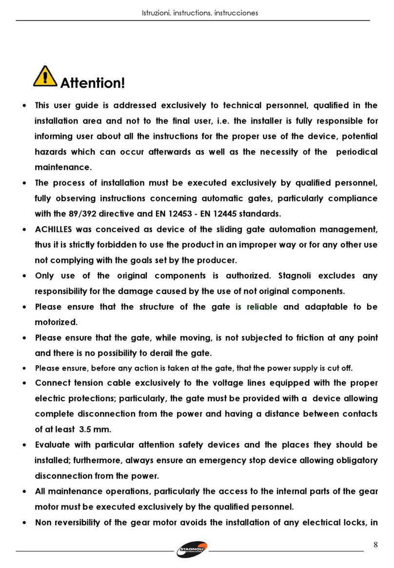 Stagnoli ACHILLES-4000 instructions
