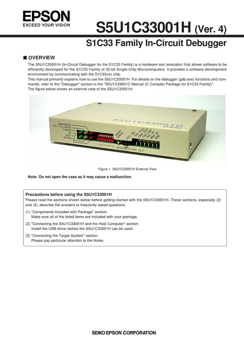 Epson S5U1C33001H manual