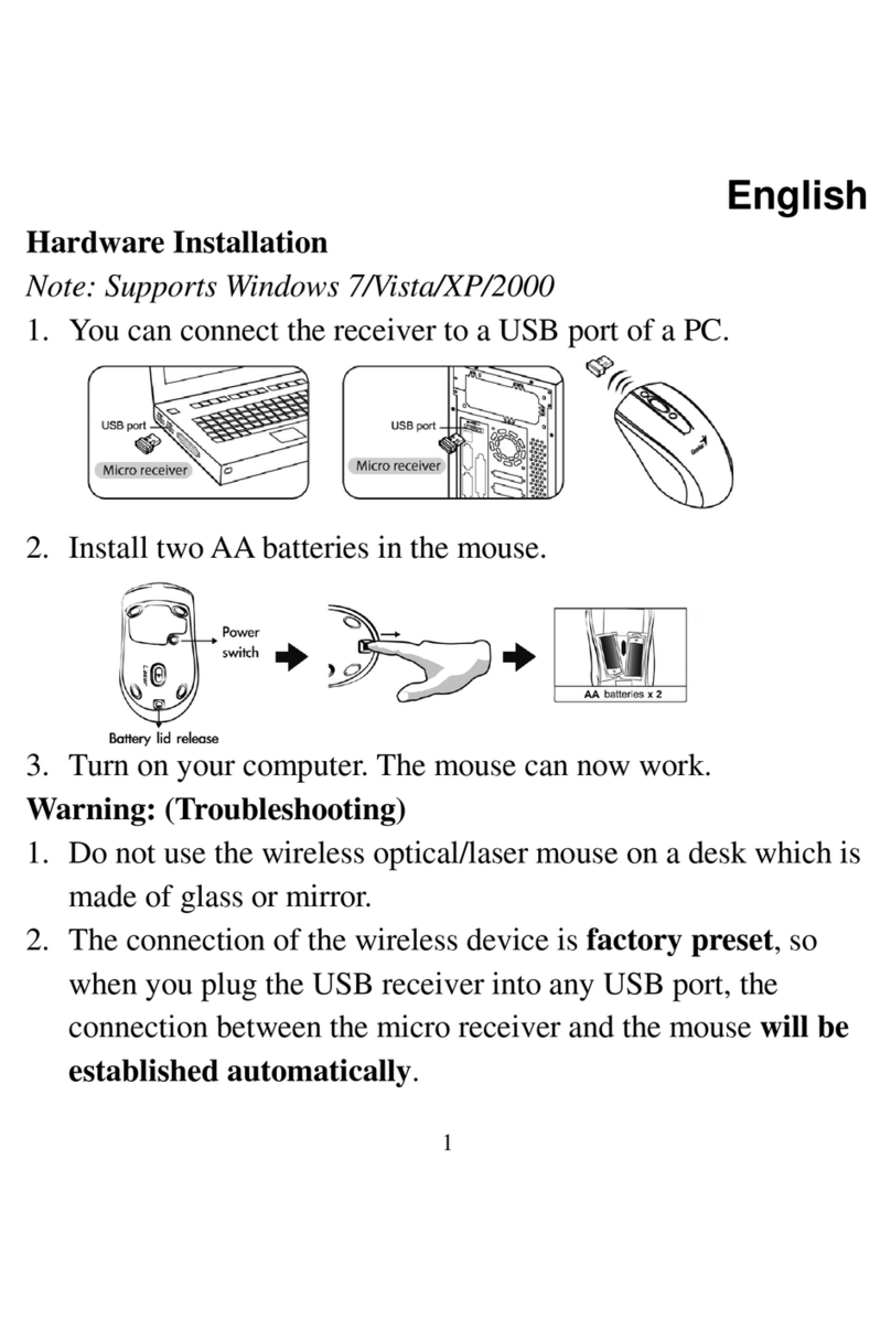 Genius Micro Traveler 900LS User manual
