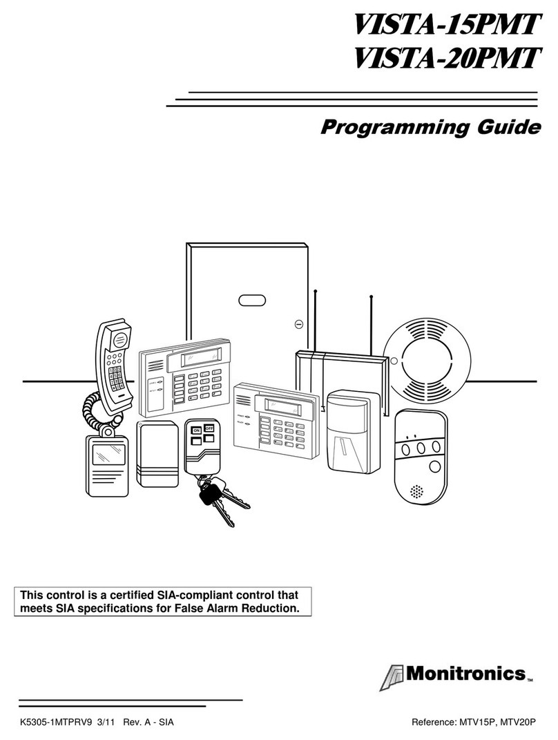 Monitronics VISTA-15PMT Programming guide Monitronics VISTA-15PMT Programming guide