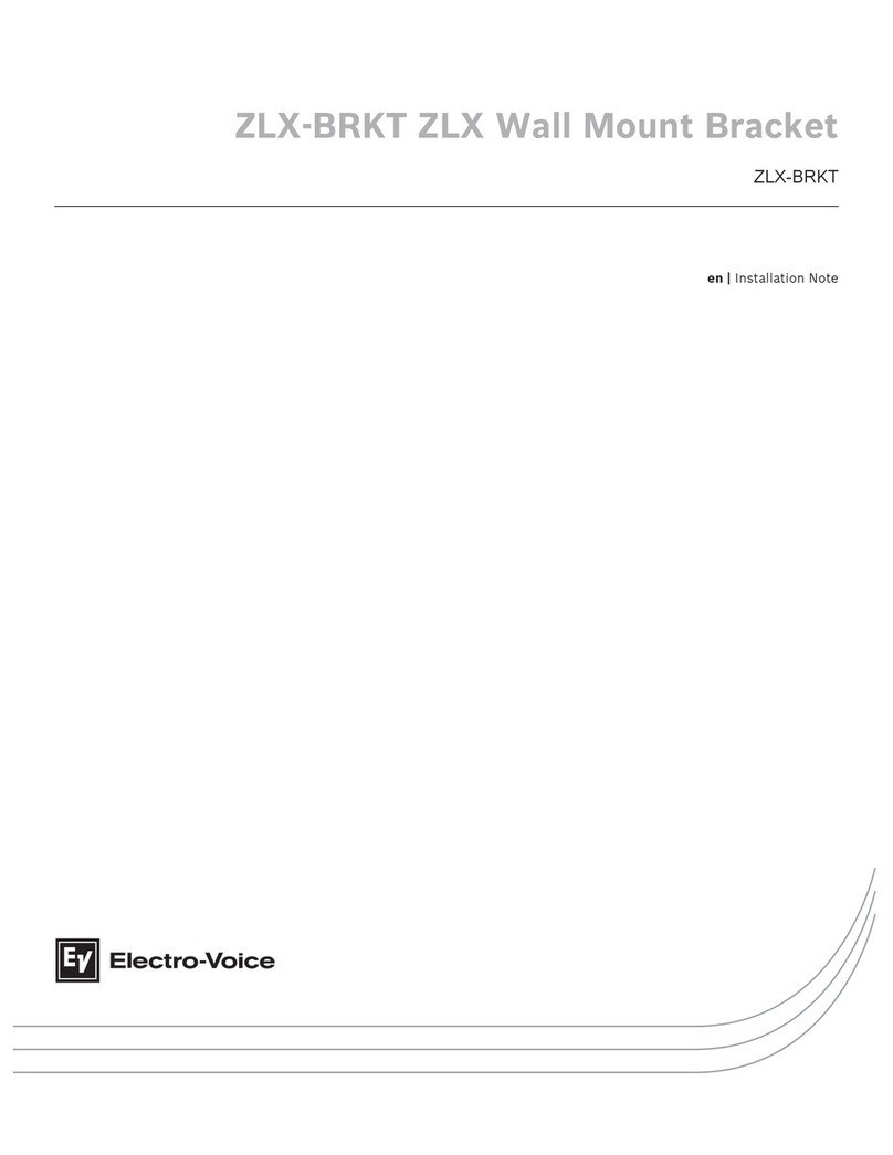 Electro-Voice ZLX-BRKT Installation note