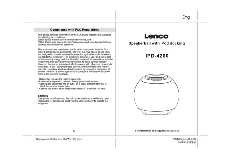 LENCO IPD-4200 user manual