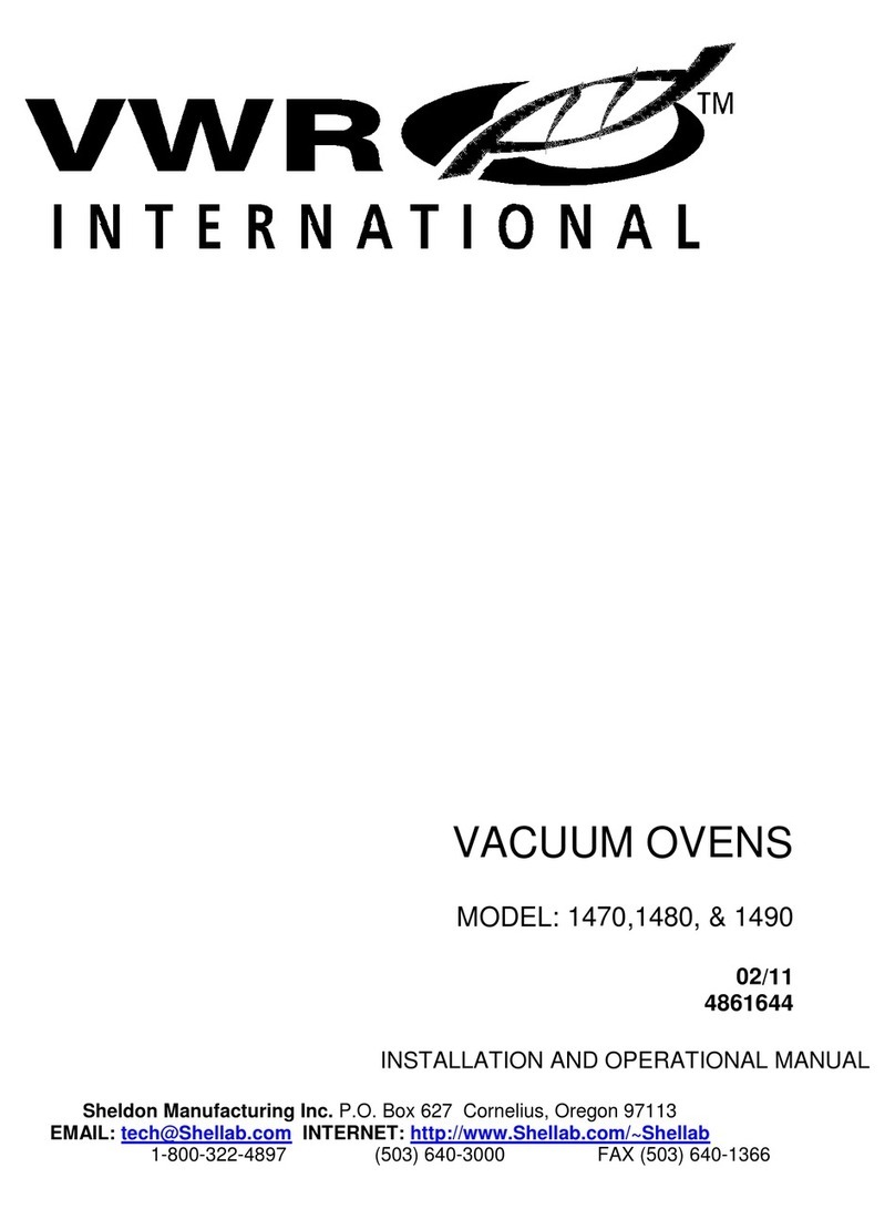 VWR International 1470 Installation and operational manual