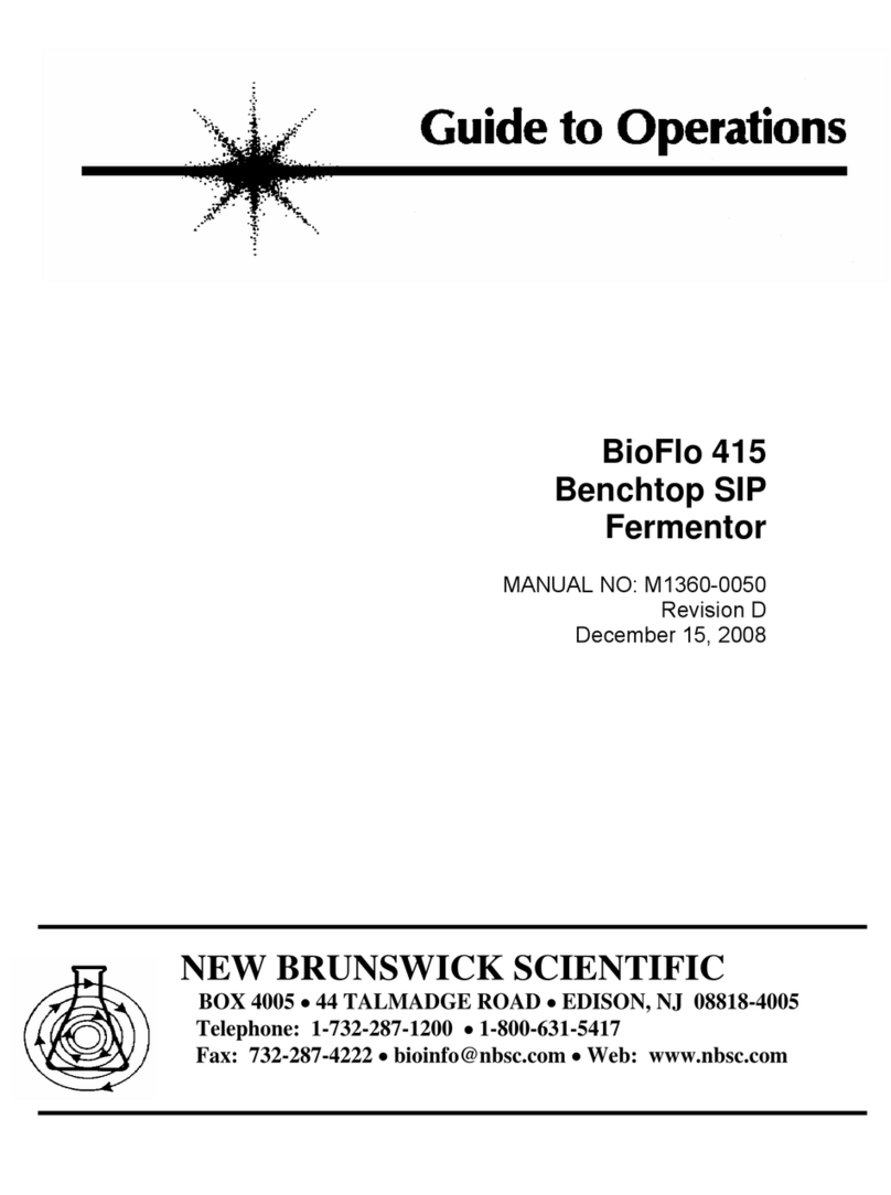 NEW BRUNSWICK SCIENTIFIC BioFlo 415 User manual
