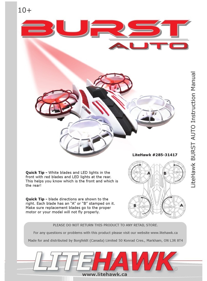 LiteHawk Burst Auto instruction manual