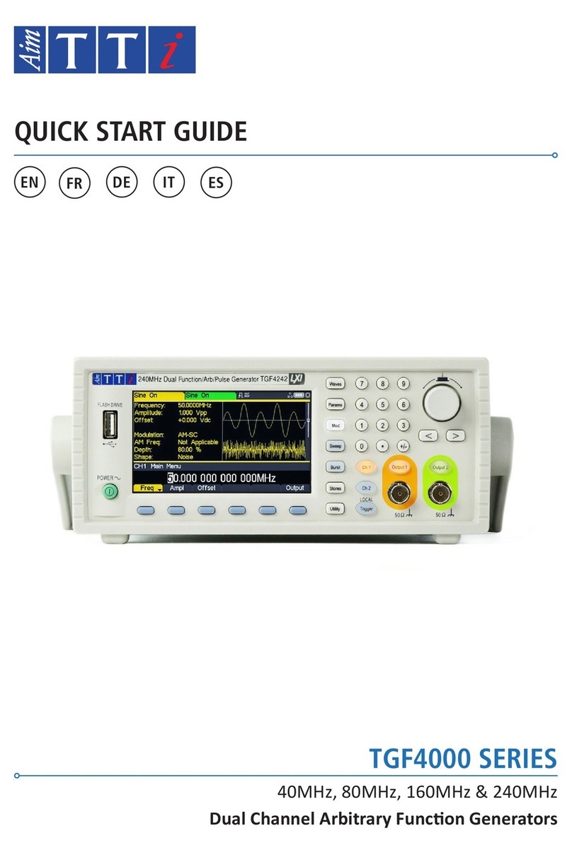 AimTTi TGF4000 SERIES User manual