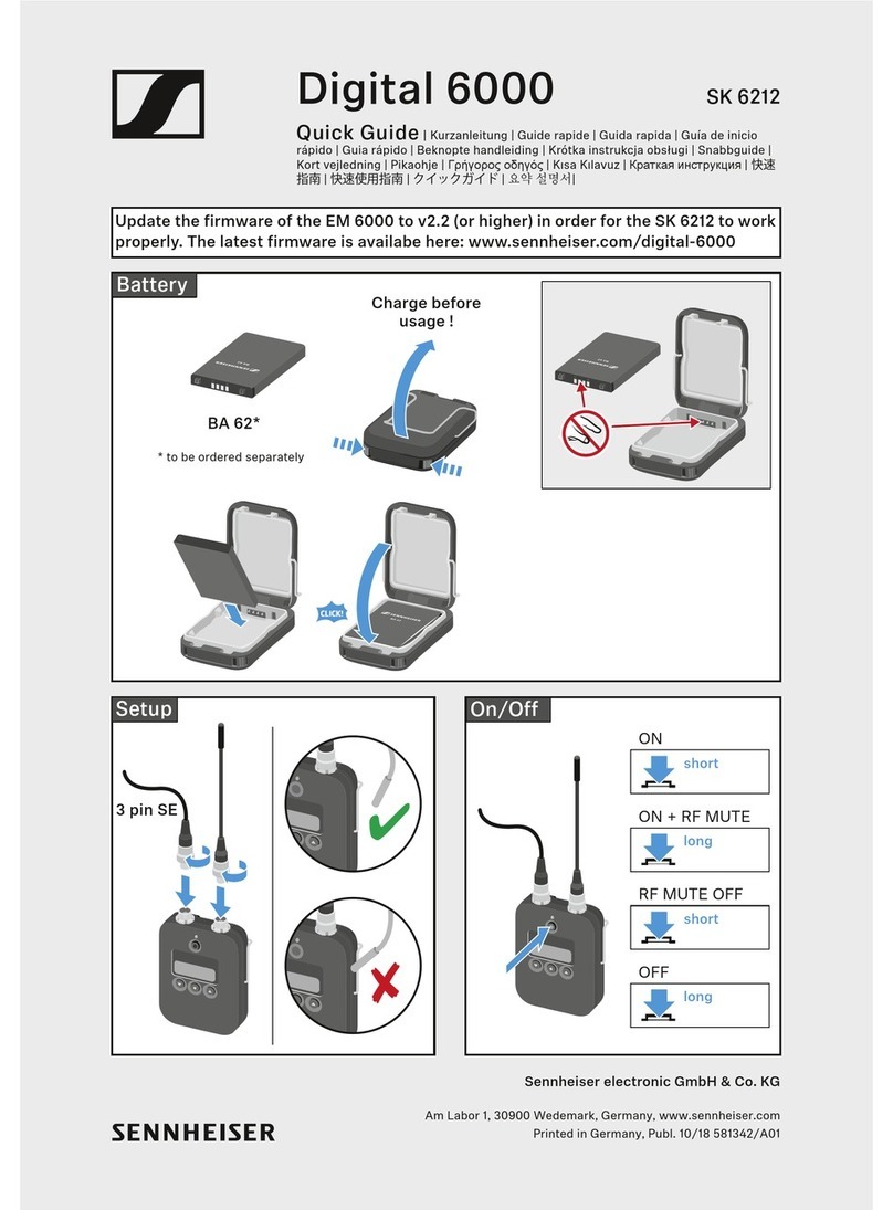 Sennheiser Digital 6000 Series quick guide