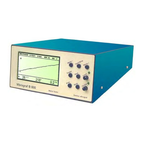 Greiner Vibrograf B 600 M user manual