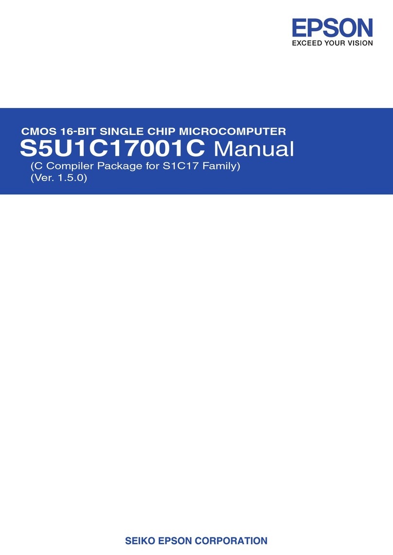 Epson S5U1C17001C manual