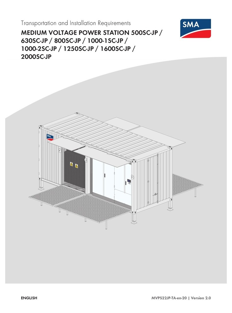SMA MEDIUM VOLTAGE POWER STATION 630SC-JP User manual