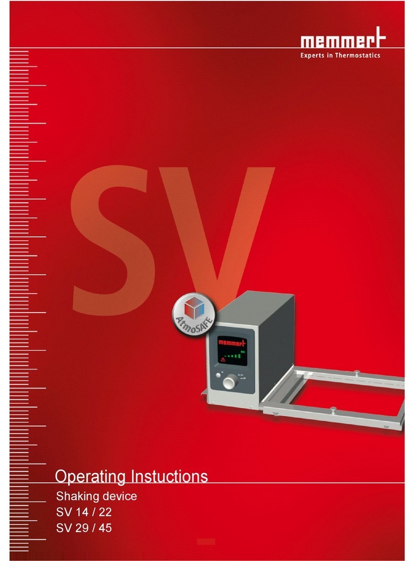 Memmert SV 14-22 operating instructions Memmert SV 14-22 operating instructions