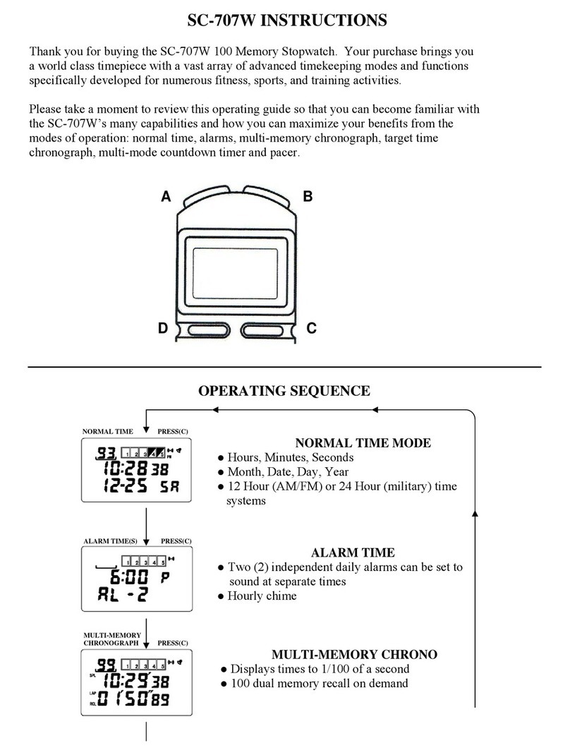 Robic SC-707W User manual