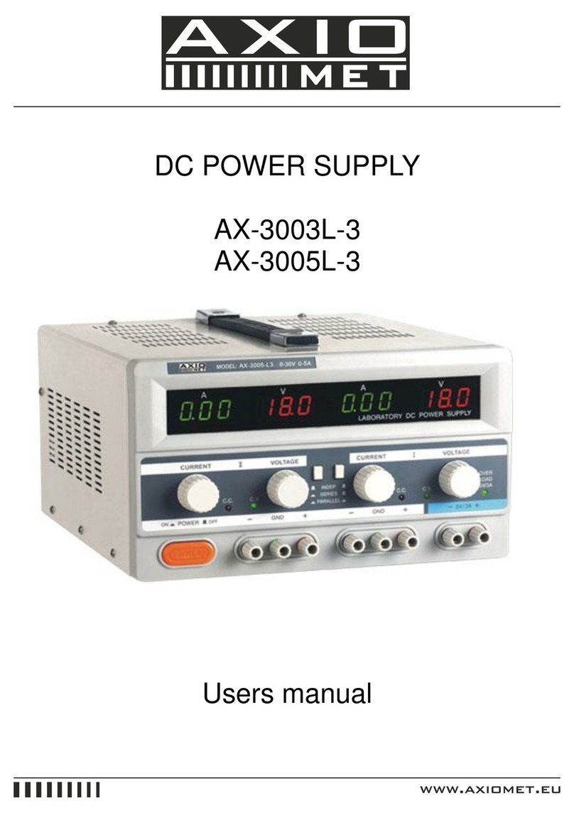 Axio MET AX-3003L-3 user manual
