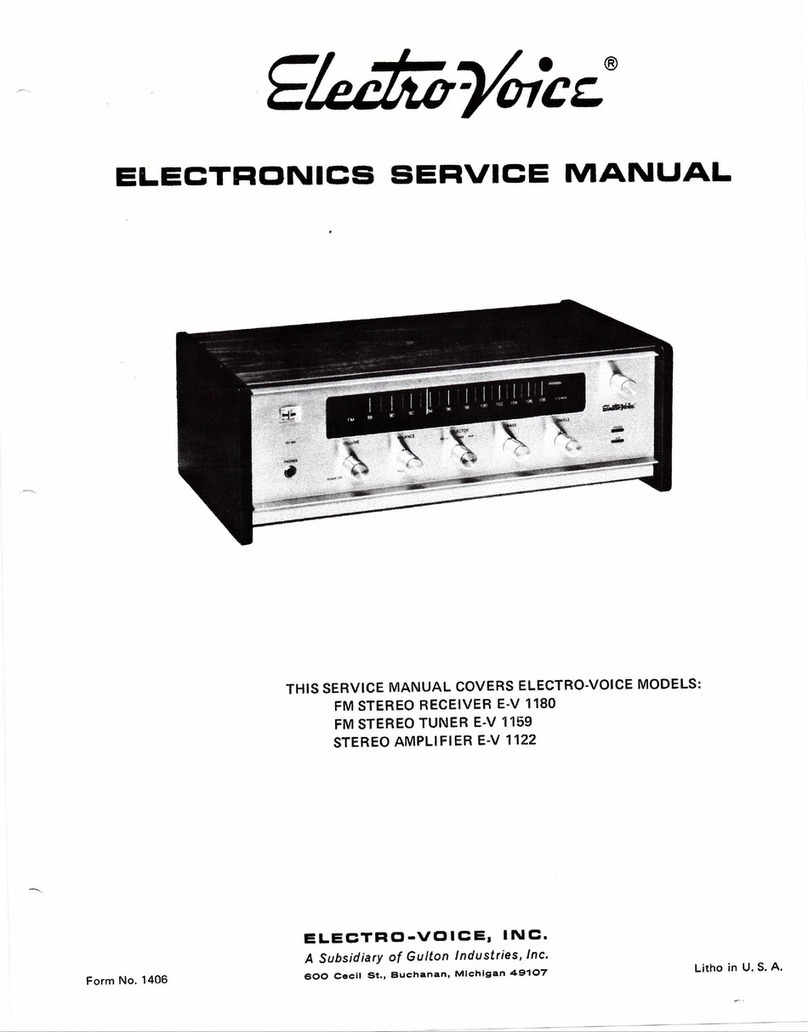 Electro-Voice E-V 1180 Electronic Service Manual Electro-Voice E-V 1180 Electronic Service Manual