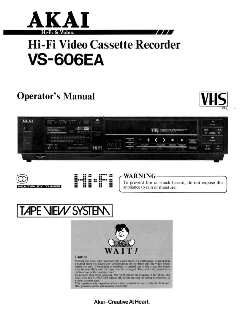 Akai VS-606EA Operator's manual