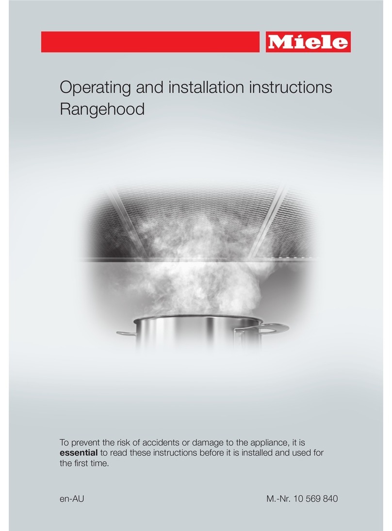 Miele DA 396-7 Operating and installation instructions