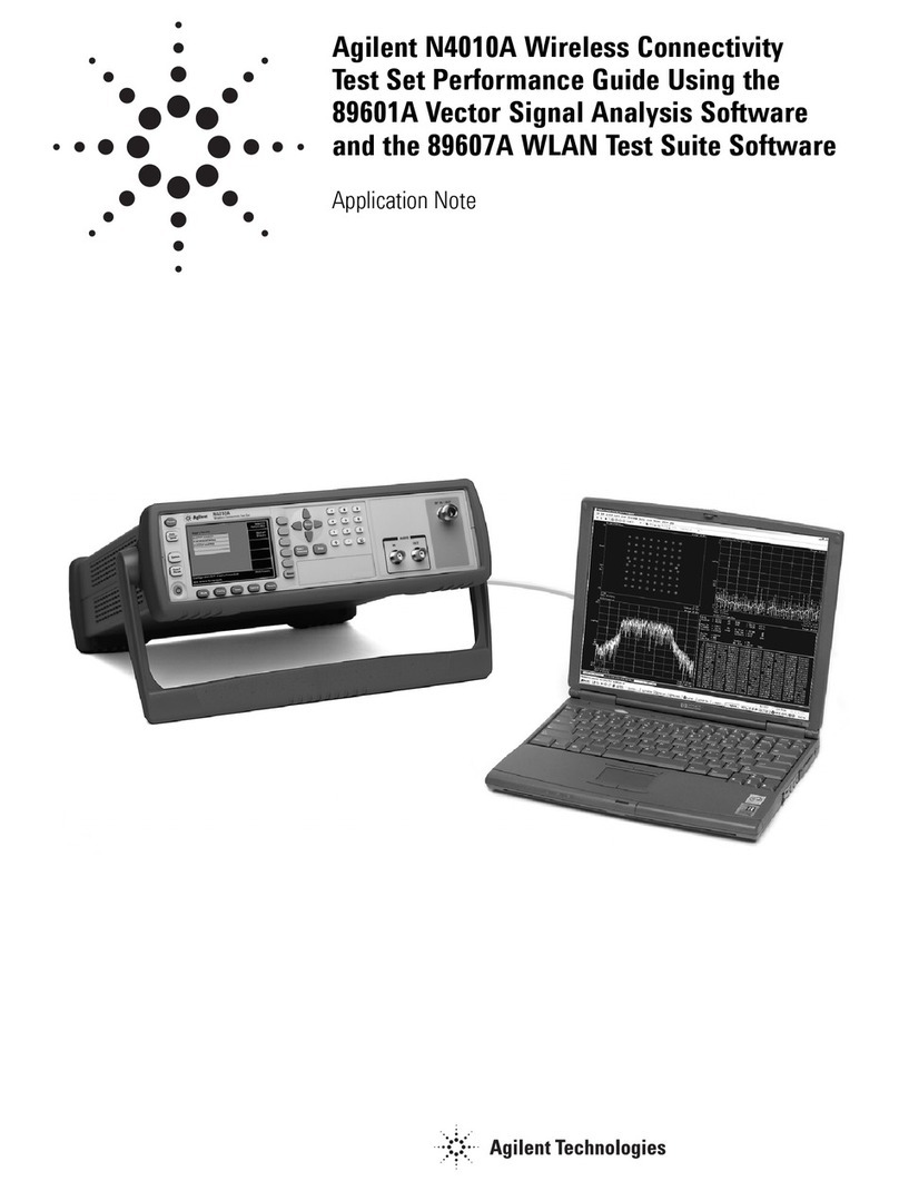 Agilent Technologies N4010A Installation and operating instructions