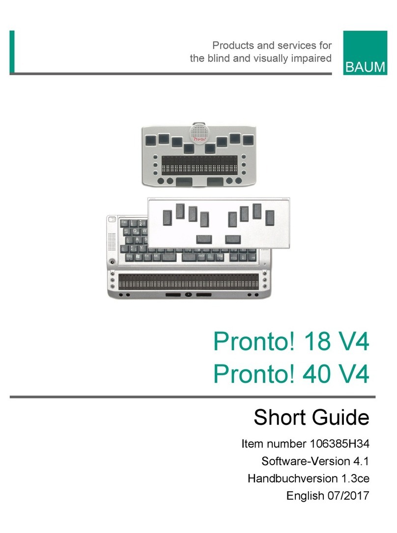 Baum Pronto! 18 V4 Short guide