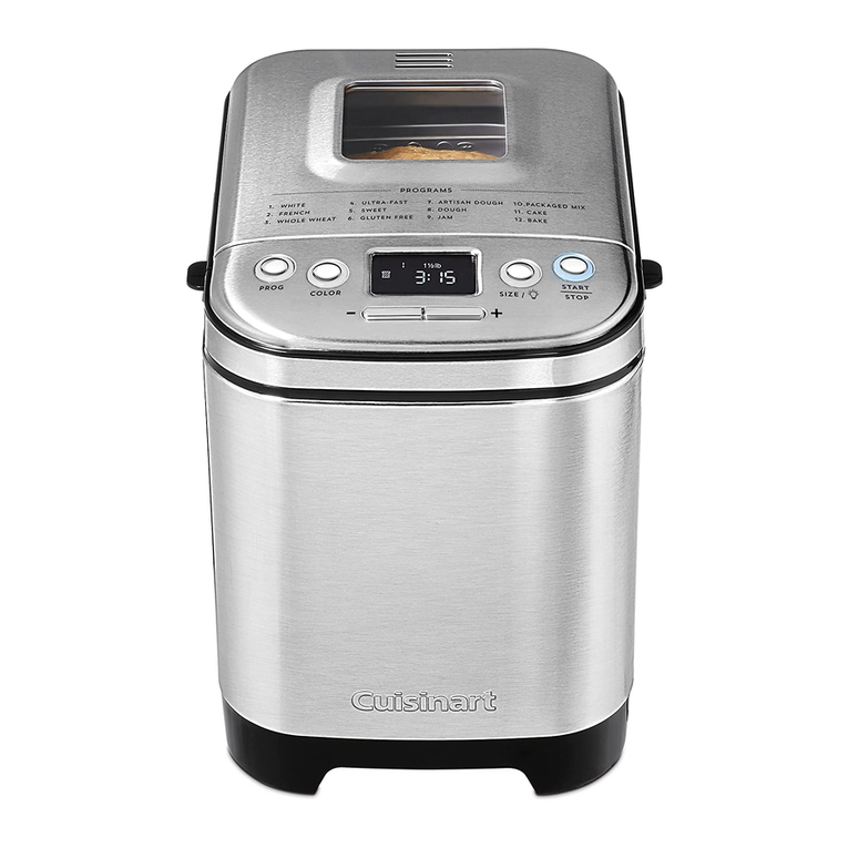 Cuisinart CBK-110C Instruction/recipe booklet
