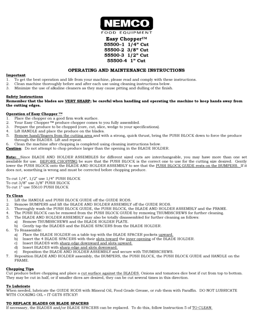 Nemco 55500-1 Manual